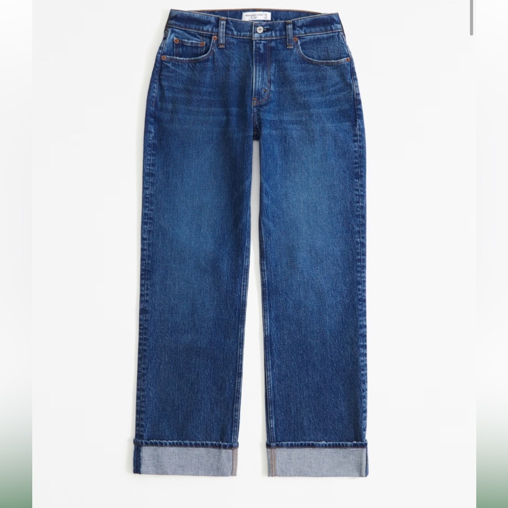 Abercrombie & Fitch Blue Wide Leg Jeans